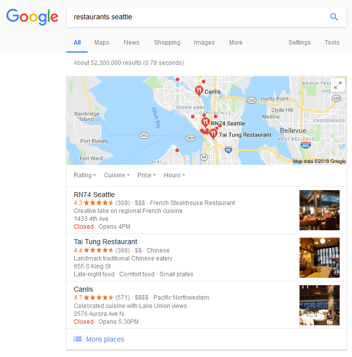 search results with troy location